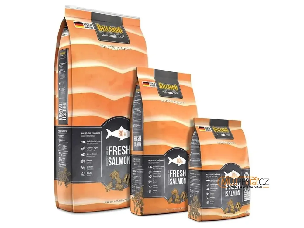 Originální Belcando MasterCraft Fresh Salmon s lososem + k velkému balení sluneční clona ZDARMA