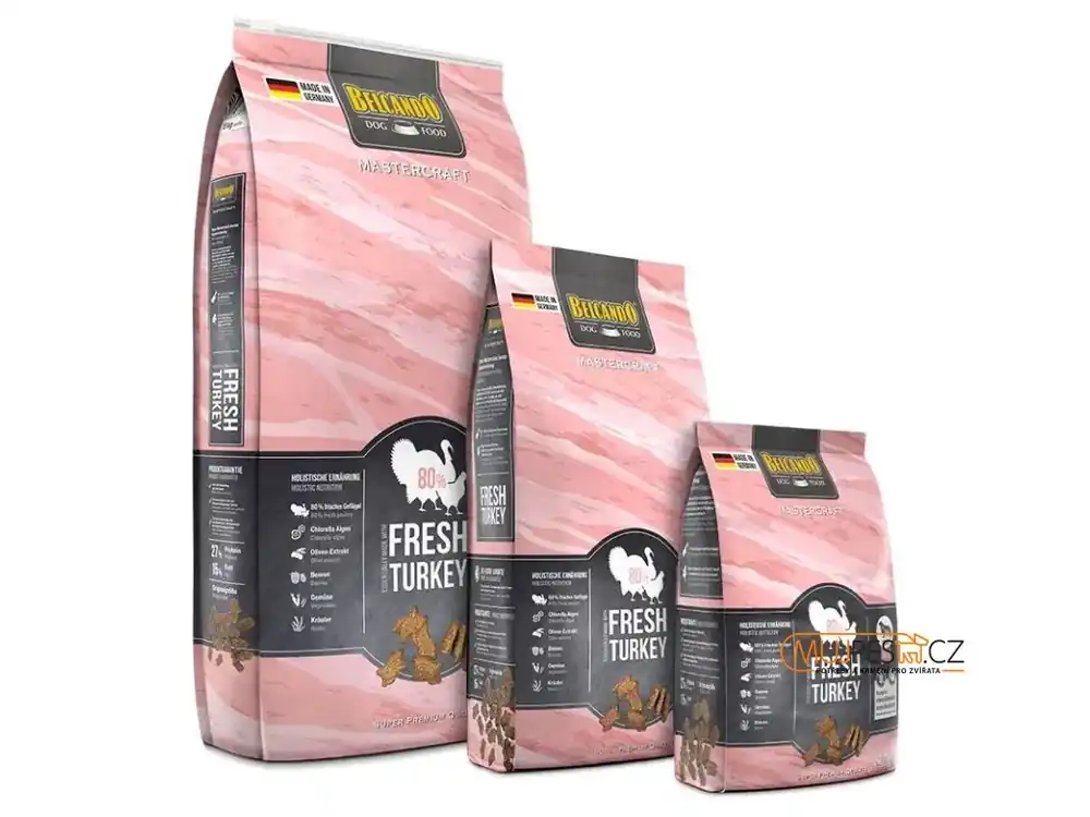 Belcando MasterCraft Fresh Turkey s krůtou + k velkému balení sluneční clona ZDARMA Must-Have