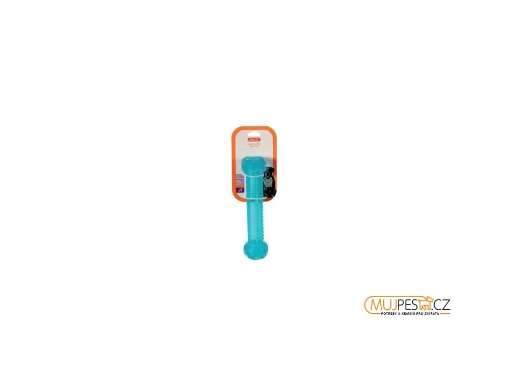 Hit Sezóny Hračka pes kost TPR POP STICK 25cm tyrkys Zolux