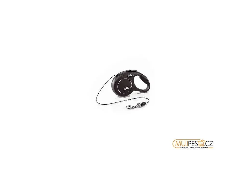 Koupit Online Flexi New Classic M šňůra 8 m, max. 20kg, - černá