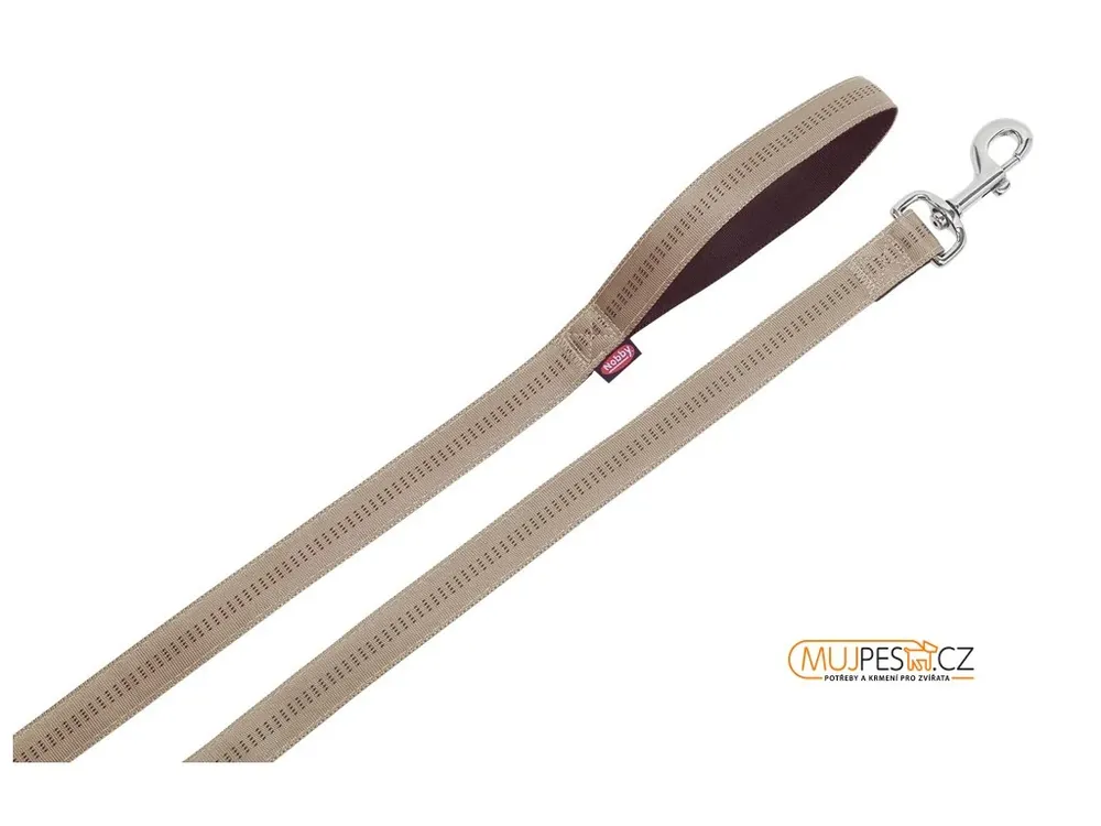Nejlepší Cena Nobby Soft Grip Vodítko Nylon 120Cm / 25Mm Béžová
