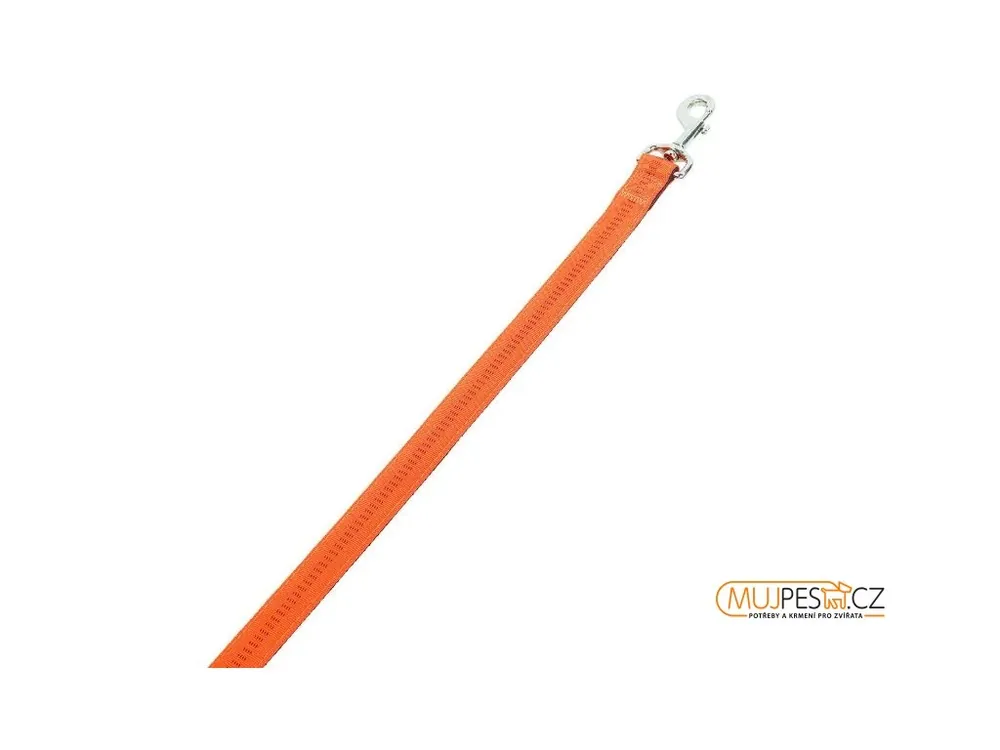 Hit Sezóny Nobby Soft Grip Vodítko Nylon 120Cm / 25Mm Oranžová