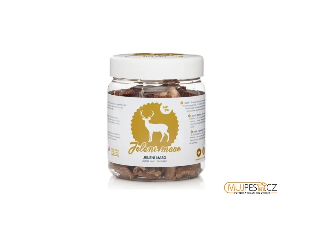 Raw Raw pochoutka mrazem sušené Jelení maso 80g Víkendová Akce