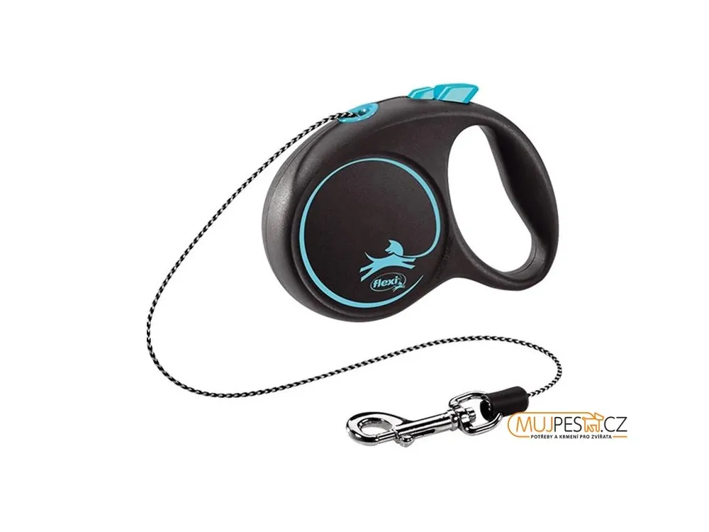 Flexi Black Design XS lanko 3 m modré 8 kg Super Cena