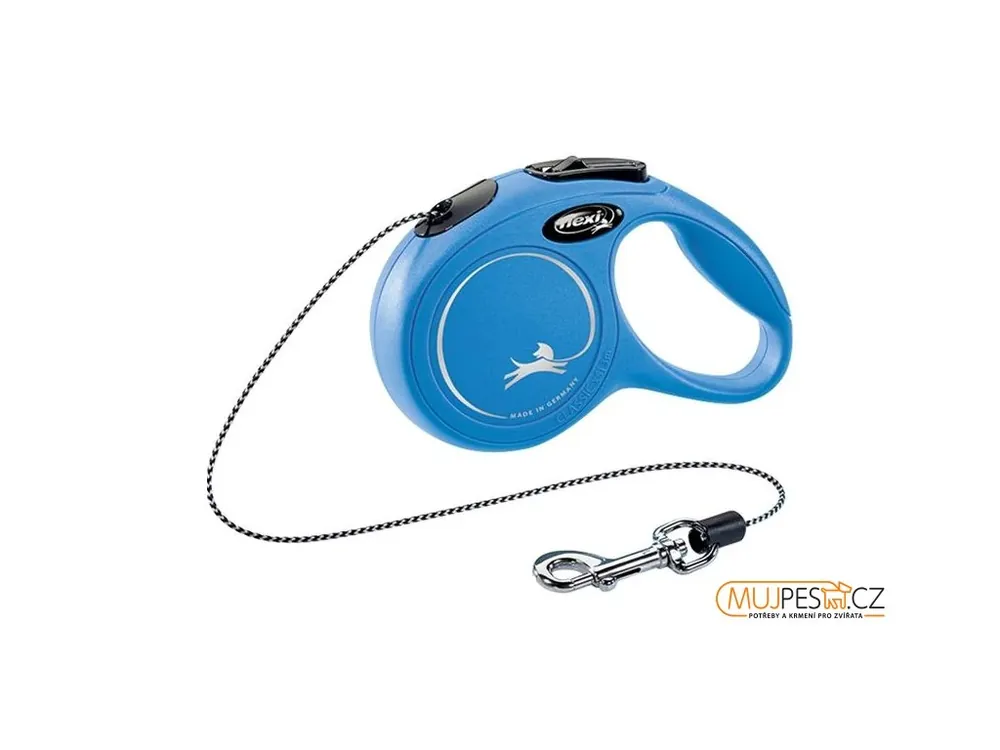 Flexi Classic NEW XS lanko 3 m modré 8 kg Zlevněný