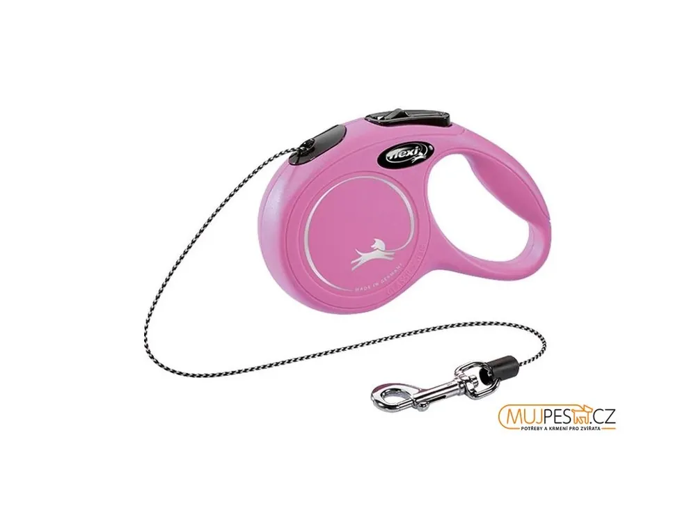 Flexi Classic NEW XS lanko 3 m růžové 8 kg Akční Cena