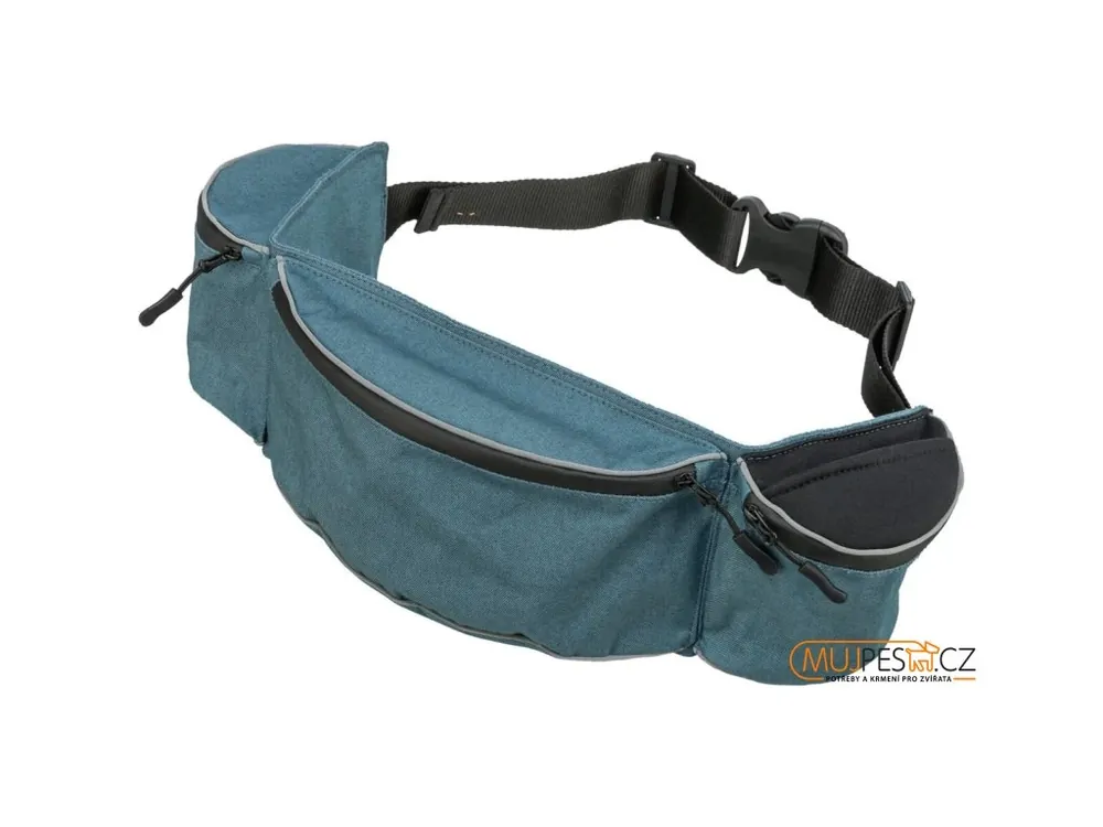 BAGGY Belt 3v1, maxi ledvinka, 44x33x18 cm/pas 62-125 cm, petrolejová Sleva