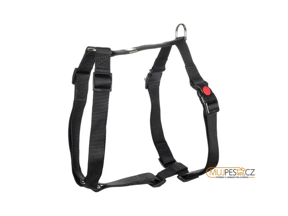 Postroj nylon Ziggi černý L 2,5x60-85cm Flamingo Sleva