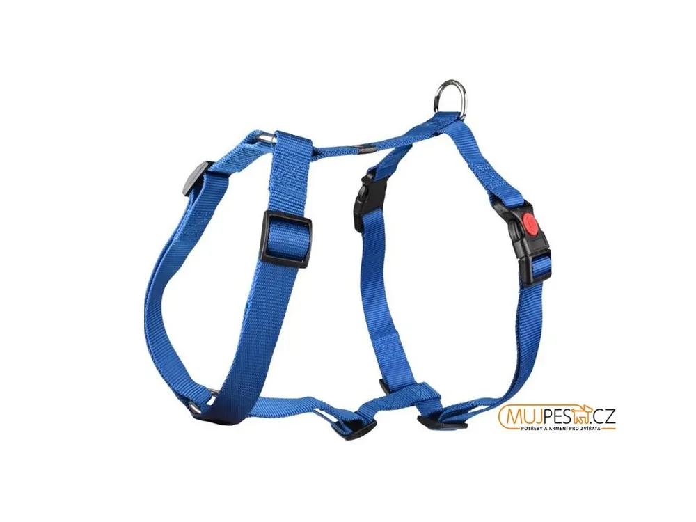 Postroj nylon Ziggi modrý L 2,5x60-85cm Flamingo Expresní Doručení