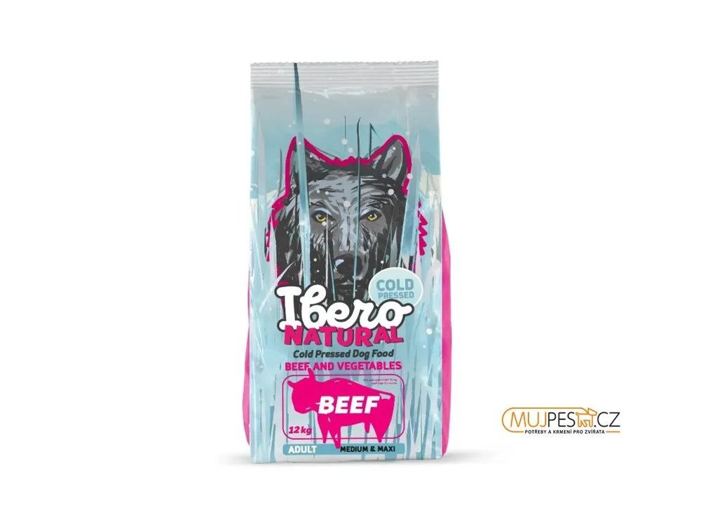 Víkendová Akce Ibero Cold Pressed Dog Adult Small Beef + mls pro pejska