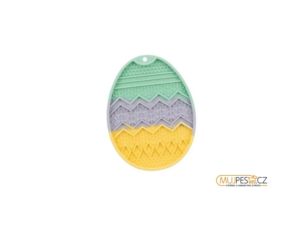 Lick‘n‘Snack EASTER - Lízací podložka desing vejce, 22,5 cm, silikon Speciální Cena