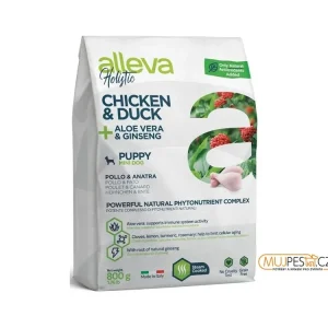 ALLEVA HOLISTIC Dog Dry Puppy/Junior Chicken Mini 800g Zlevněný