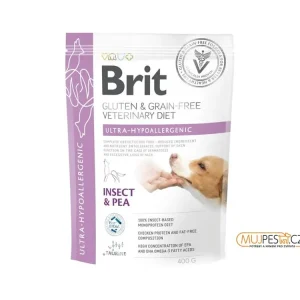 Časově Omezené Brit Veterinary Diets Dog Ultra-hypoallergenic Insect 400 g