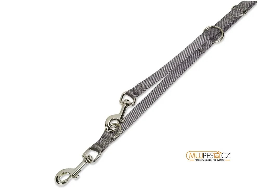 Nobby Classic Vodítko Nylon 200Cm / 25Mm Šedá Cenová Bomba