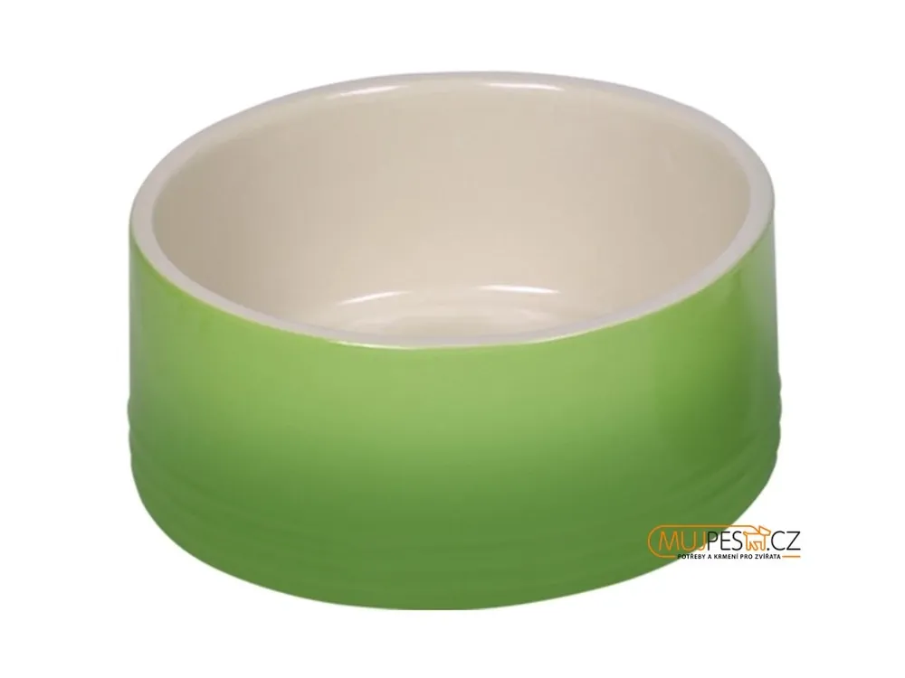 Nobby keramická miska GRADIENT zelená 18,0 x 7,0 cm / 1,10 l Bezpečná Platba