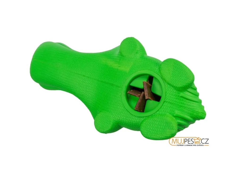 Kup Teď DOG ACTIVITY krokodýl na pamlsky, 18 cm, přírodní guma, zelená