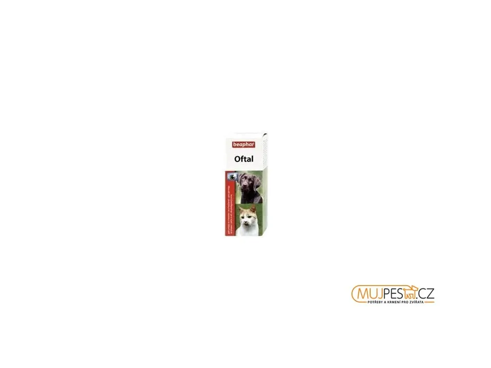 Originální Beaphar oční kapky Oftal pes, kočka 50ml