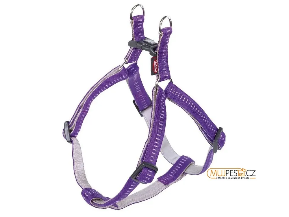 Pouze Dnes Nobby Soft Grip Postroj Nylon 50-72Cm / 20Mm Fialová