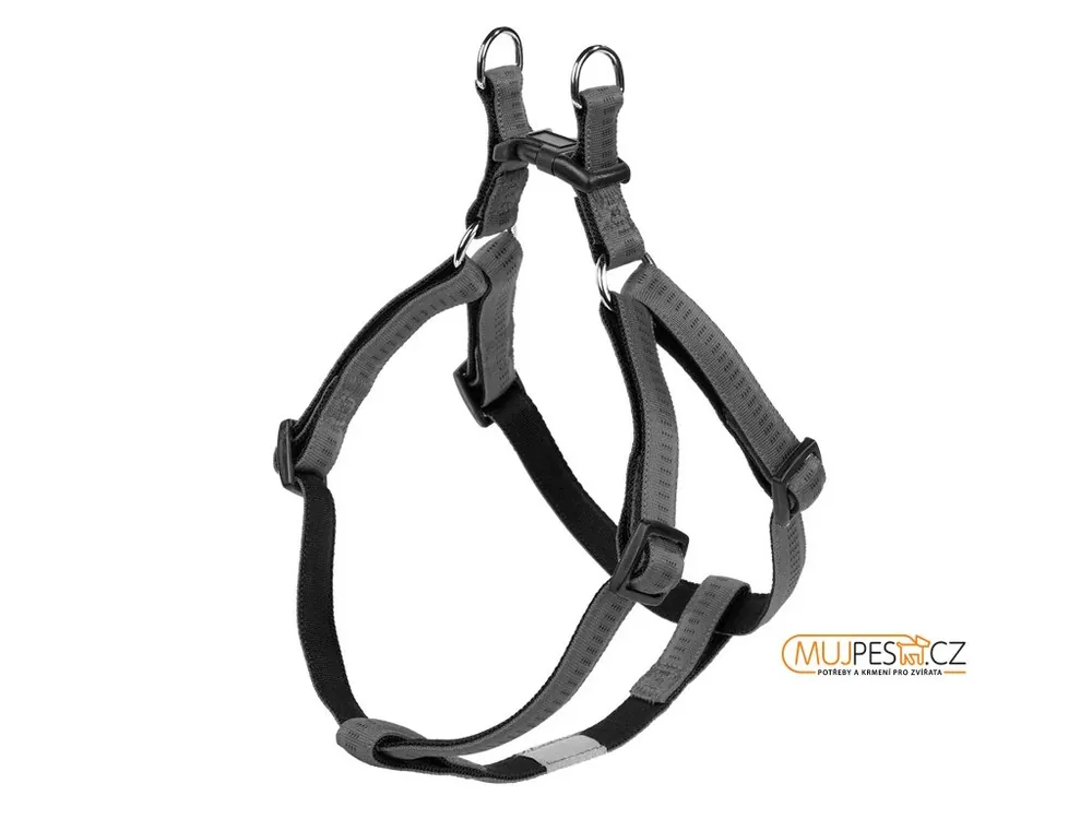 Nobby Soft Grip Postroj Nylon 50-72Cm / 20Mm Tmavě Šedá Finální Výprodej