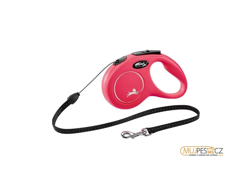 Flexi Classic NEW S lanko 5 m červené 12 kg Bezpečná Platba