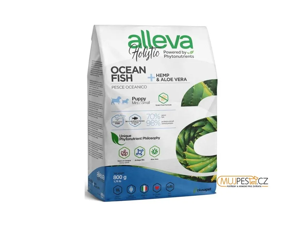 Must-Have ALLEVA HOLISTIC Dog Dry Puppy Ocean Fish Mini 800g
