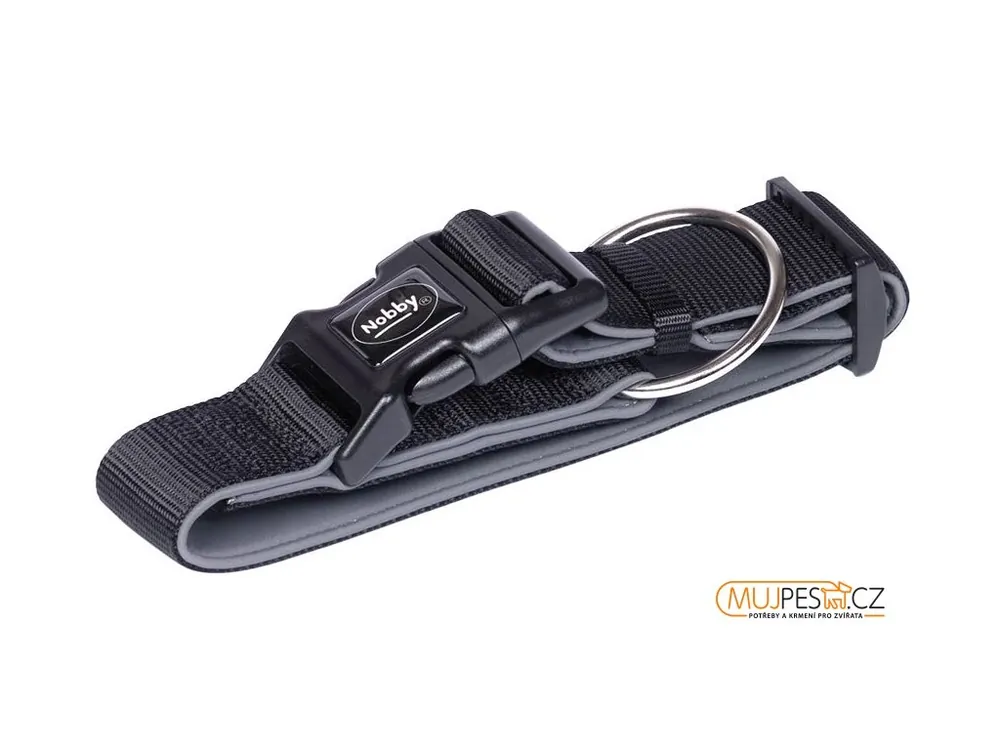 Expresní Doručení Nobby CLASSIC PRENO extra široký obojek neoprén černá L 32-45cm