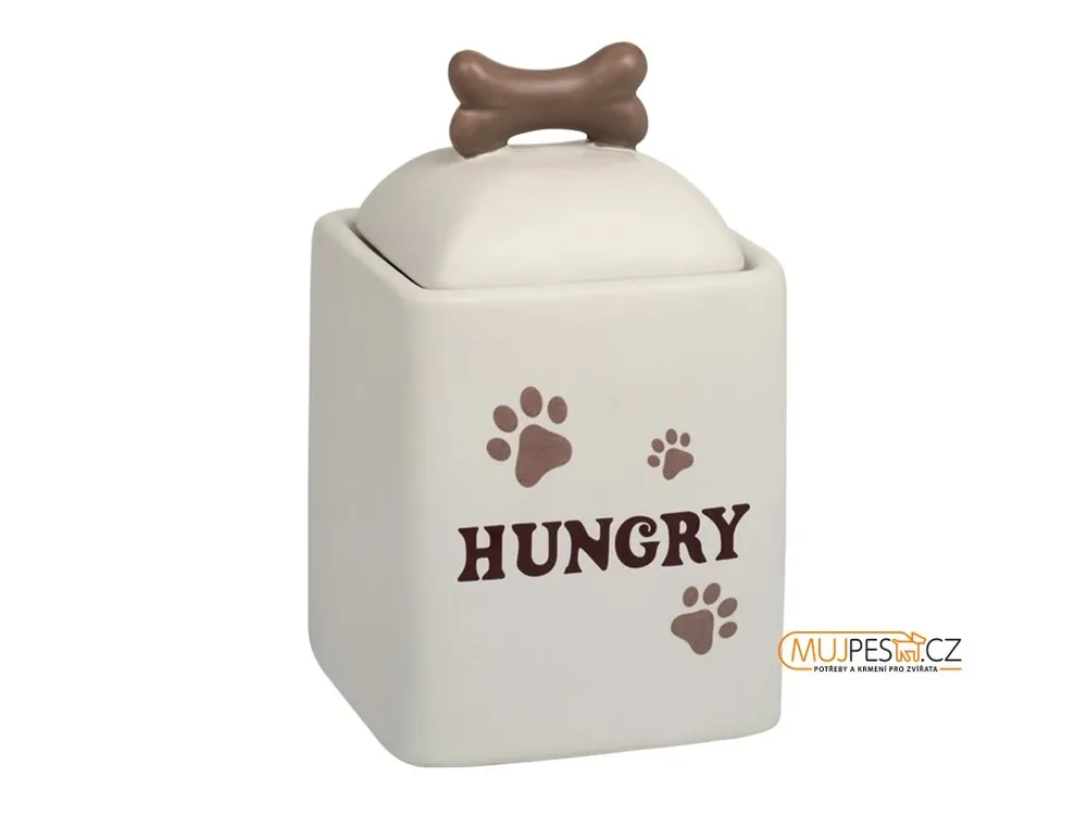 Nová Kolekce Nobby Hungry Keramická Matná Dóza Na Krmení 10,5X18cm