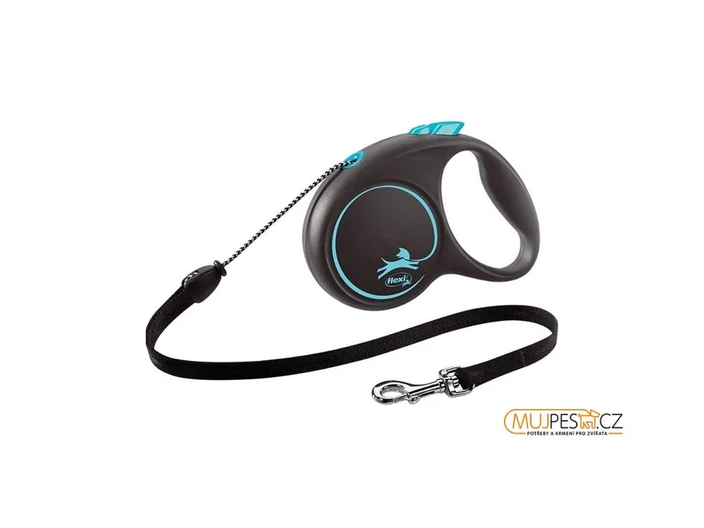 Flexi Black Design M lanko 5 m modré 20 kg Cenový Hit