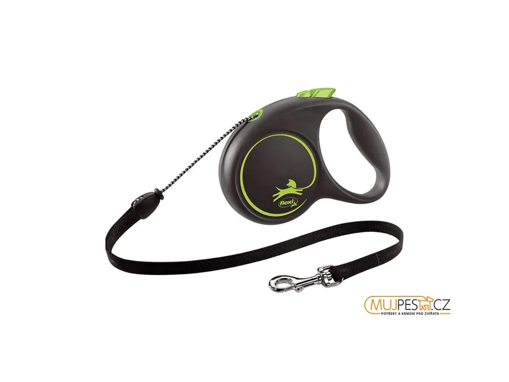 Flexi Black Design M lanko 5 m zelené 20 kg Nakupujte Hned