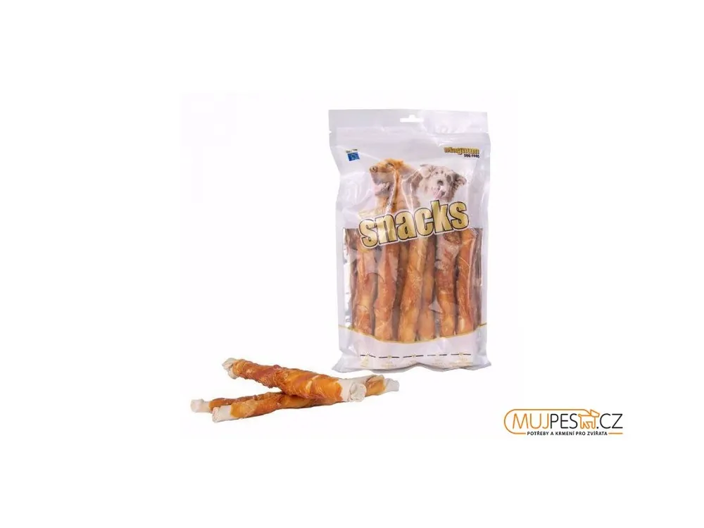 Magnum Chicken Roll on Rawhide stick 500g Zlevněný