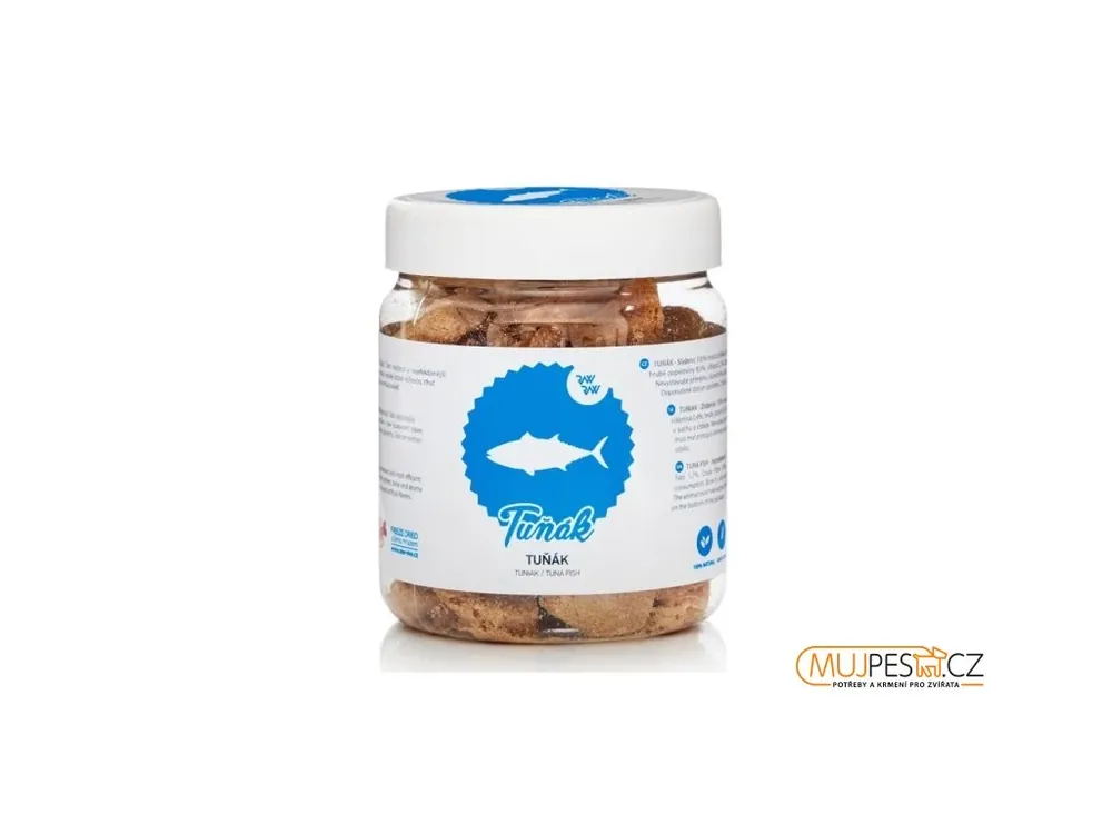 Autentický Raw Raw pochoutka mrazem sušené maso z Tuňáka 70g