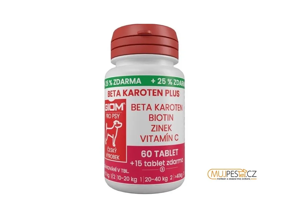 Dokud Zásoby Vydrží Giom S Beta-karoten Plus 60tbl + 25 % zdarma