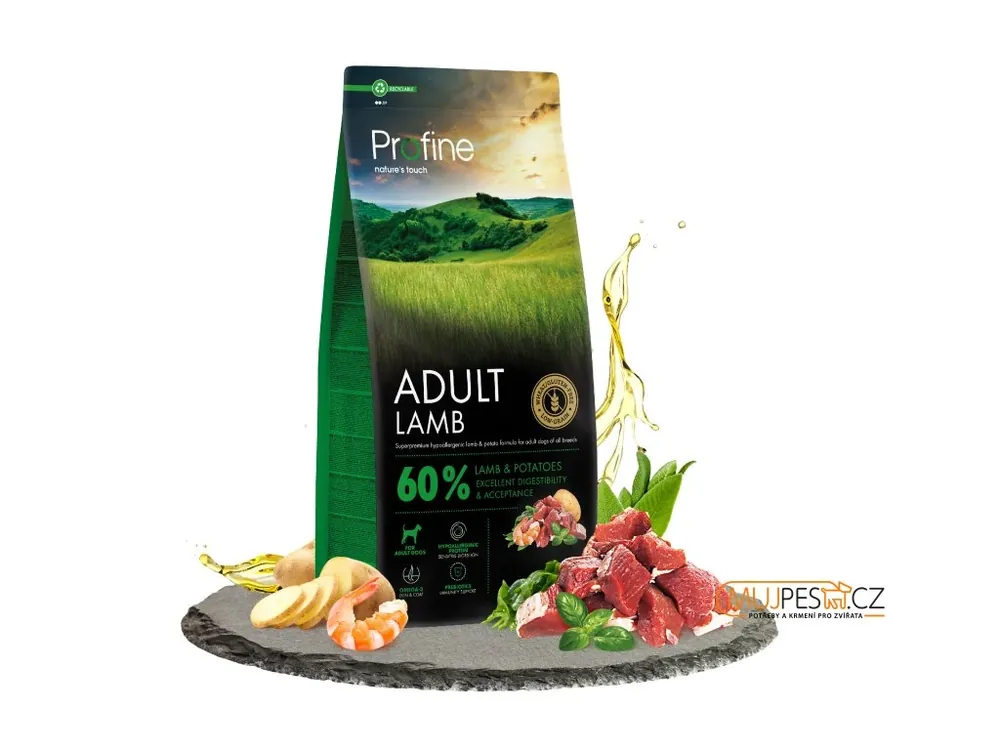 Časově Omezené Profine Dog Dry Adult Lamb & Potatoes + 12kg balení jako 10+2kg ZDARMA