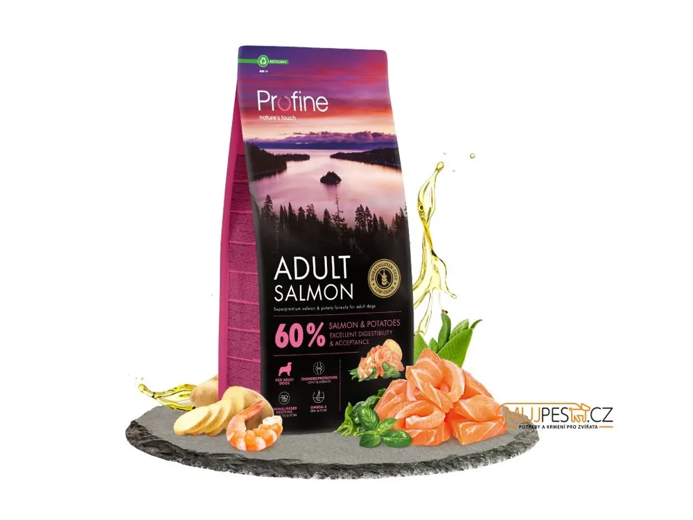 Profine Dog Dry Adult Salmon & Potatoes + 12kg balení jako 10+2kg ZDARMA Expresní Doručení