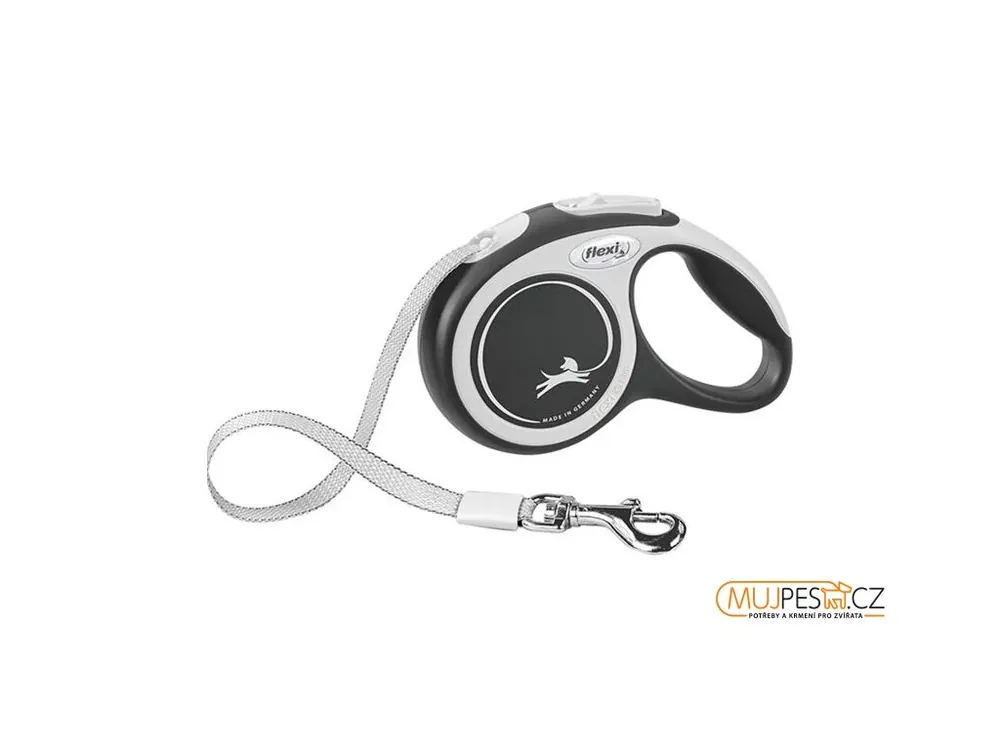 Flexi New Comfort XS pásek 3 m černé 12 kg Autentický