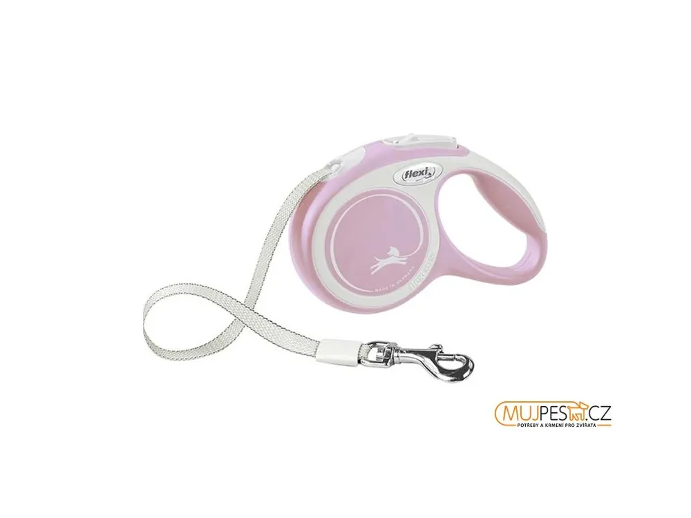 Flexi New Comfort XS pásek 3 m sv. růžové 12 kg Odeslání Ihned
