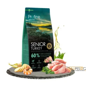 Levný Profine Dog Dry Senior Turkey & Potatoes + 12kg balení jako 10+2kg ZDARMA