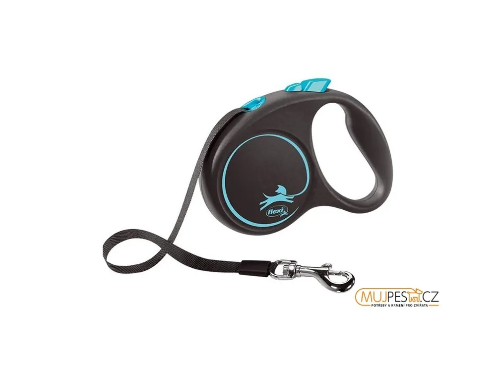 Flexi Black Design S pásek 5 m modré 15 kg Zlevněný