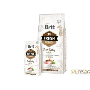 Zlevněný Brit Dog Fresh Turkey & Pea Light Fit & Slim