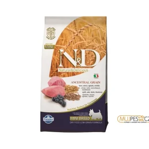 Nejprodávanější N&D LG DOG Adult Mini Lamb & Blueberry