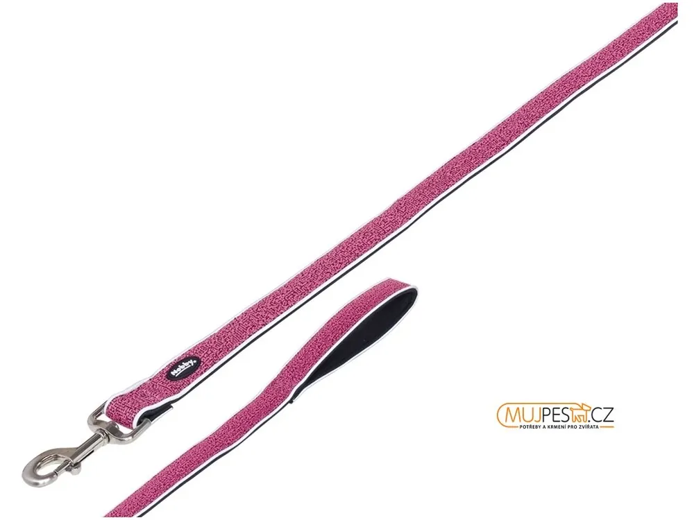 Nakupujte Hned Nobby CAYO vodítko nylon-neopren růžová M-L 120cm