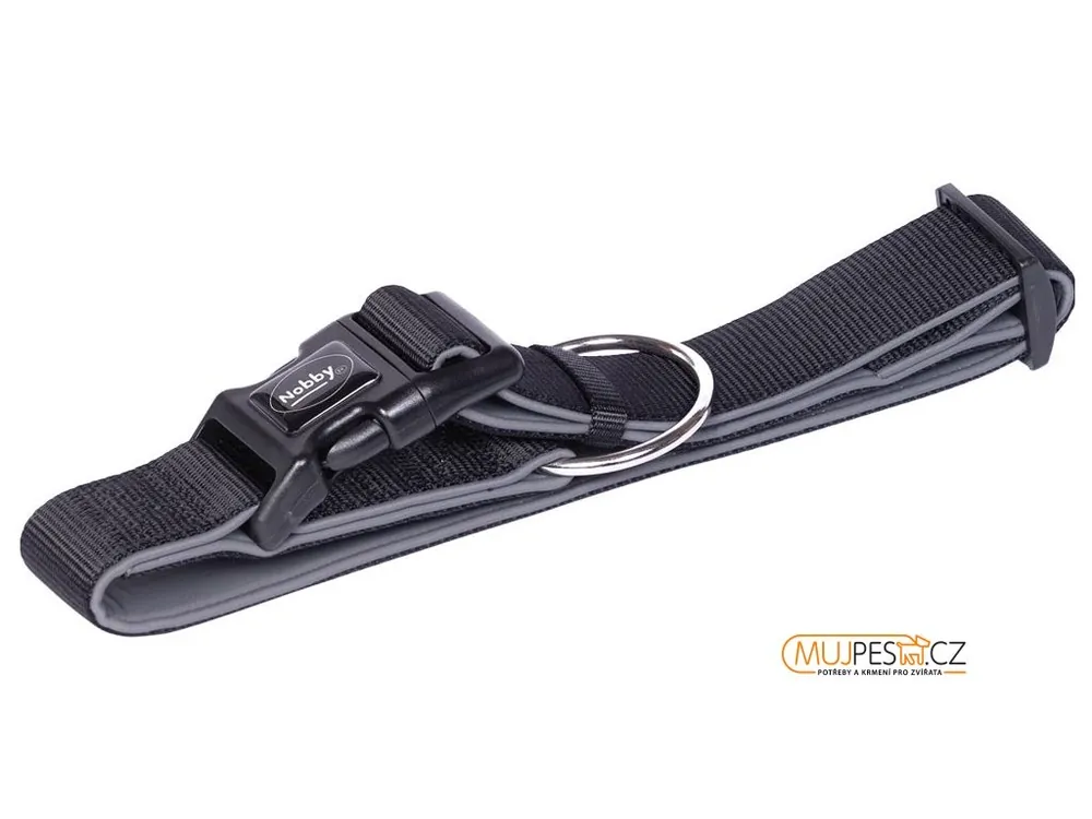 Nobby CLASSIC PRENO extra široký obojek neoprén černá XL 55-70cm Nejprodávanější
