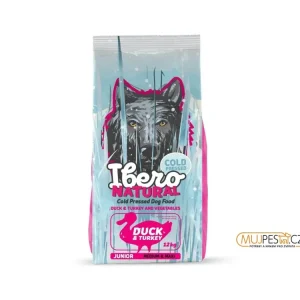 Ibero Cold Pressed Dog Junior Medium/Large Duck + mls pro pejska Speciální Cena
