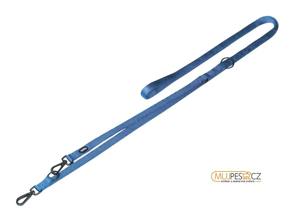 Cenový Hit Nobby CLASSIC COMFORT vodítko nylon světle modrá S-M 3m 20mm