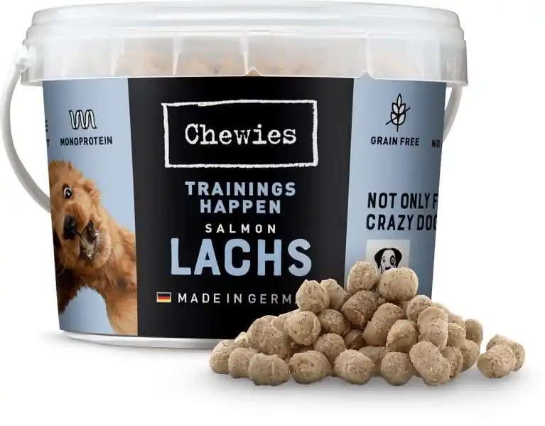 BALENÍ 8 ks – Chewies Trainings-Happen Lachs – s lososem 300 g Cenově Výhodný