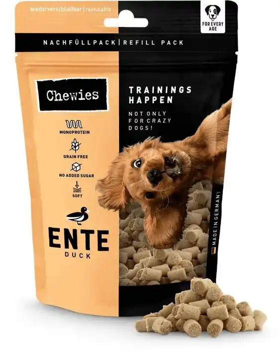 Poslední Šance BALENÍ 6 ks – Chewies Trainings-Happen Ente – kachní 175 g