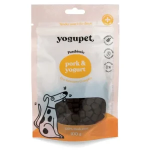 Dokud Zásoby Vydrží BALENÍ 10 ks – Yogupet Snack pro psy – s vepřovým masem a jogurtem 100 g
