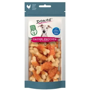 Dokas Kalciové kostičky s kuřecím masem Animal Welfare 75 g Sleva