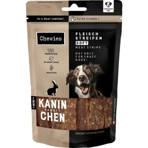 BALENÍ 8 ks – Chewies Fleischstreifen Soft Králičí maso Mini 70 g Přímo Od Výrobce