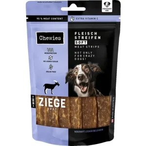 Výhodná Nabídka BALENÍ 8 ks – Chewies Fleischstreifen Soft Kozí maso Mini 70 g